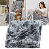 Douceur d'intérieur Plaid 180 x 220 cm imitatie bont – Antartic Gris