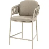 4SO Calma high dining tuinstoel latte