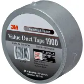 3M Duct tape Economy 1900 50mmx50m zwart - 2 stuks