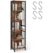 Vasagle Staande plank met 4 planken, 30 x 40 x 175,6 cm