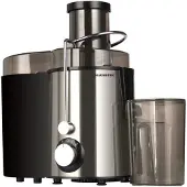 Hausberg HB-7645IN Sapcentrifuge 600 W | 65 mm Voedtunnel | 1 L Sap & 1,5 L Pulp | 2 Snelheden + Turbo | Zwart/Zilver