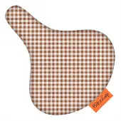 Bikecap Zadelhoes Checks amber brown | Fietszadelhoes - Fietszadeldek - Stof en waterafstotend