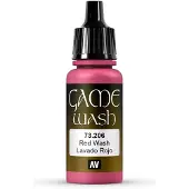 Vallejo Hobbyverf Acrylverf - 73206 Game Color Wash - Red - Acryl - Verf flesje - 18 ml