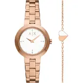Armani Exchange Sieraden set rosé / wit