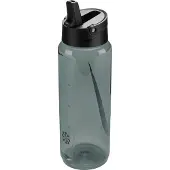 Nike TR Renew Recharge Straw Drinkfles 700ML Donkergroen Zwart