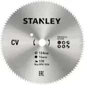 Stanley Accessoires - Zaagblad voor hout 184x16 mm, 100 tanden STA10205-XJ