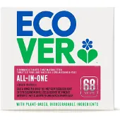 Ecover 5x Ecover Vaatwastabletten All-in-one 68 Stuks