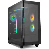 Nox Xtreme ATX Semi-toren doos Nox-Xtreme HUMMER ETHER Zwart