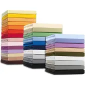 Bella Donna Jersey La Piccola Topperhoeslaken 160x190-200 cm wit-1000