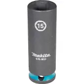 Makita E-16324 Impact Black Krachtdop 3/8 | 15 x 63 mm