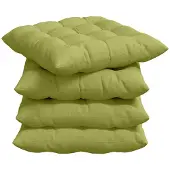 vidaXL Zitkussens 4 st Stof Lichtgroen 40 x 40 x 6 cm