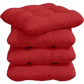 vidaXL Zitkussens 4 st Stof Rood 40 x 40 x 12 cm