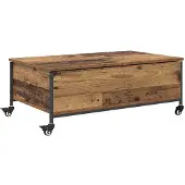 vidaXL Salontafel Oud Hout 91 x 55 x 32 cm Bewerkt hout
