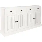 Loft 24 Dressoir Liotta met 2 laden en 2 verstelbare planken, massief grenen