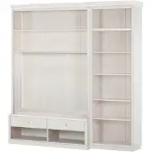 Notio Living Anita-Boekenkast Tv-lowboard - Wit Grenen