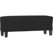 vidaXL Bankje 100x35x41 cm microvezelstof zwart