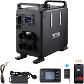 Vevor 5-8KW dieselverwarming 12 V / 24 V alles-in-één dieselluchtverwarmer met Bluetooth-appbediening
