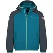 TROLLKIDS - Kid's Halsafjord Jacket - Synthetisch jack 104, turkoois/blauw