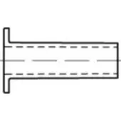 Toolcraft TO-5454249 Massieve holle klinknagel 4 mm 100 stuk(s)