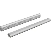 vidaXL Kaststang 2 pcs Zilver 764 x 15 x 29 mm Aluminiumlegering