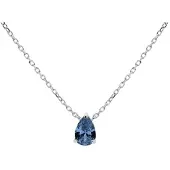 Karma Collier Druppel Jeans Blauw Zilver