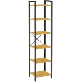 Begryf - Opbergrek - eiken/zwart - metaal - 39,5x30x187,5 cm
