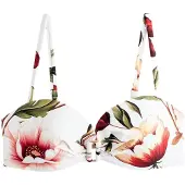 Next Bikinitop groen / rood / wit