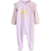 Next Rompertje/body 'Eid' goudgeel / goud / pastellila