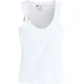 Next - Dames - Geribbeld hemdje met racerback en hardware - Wit
