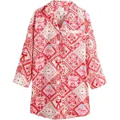Next Nachthemd royal blue/koningsblauw / rosa / rood / wit
