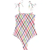 Next Badpak blauw / mintgroen / rosa / wit