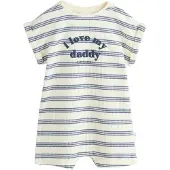 Next Rompertje/body duifblauw / donkerblauw / natuurwit