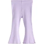 Next - Meisjes - Geribbelde legging met wijd uitlopende pijpen - Paars