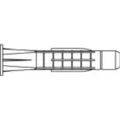 Toolcraft TO-5455116 Plug 37 mm 100 stuk(s)