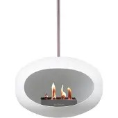 Le Feu SKY Haard Bio Ethanol 120 cm - Wit/Steel