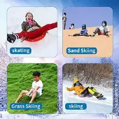 Karma Set van 4 sneeuwsleeën voor kinderen - Lichtgewicht en veelzijdig