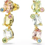 Swarovski Oorbellen lichtblauw / goud / rosé / transparant