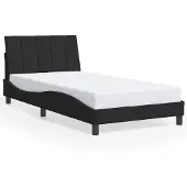 vidaXL Bedframe zonder matras "Hanko" 100x200 cm fluweel zwart