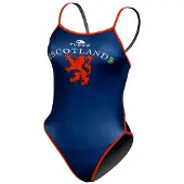 Turbo Scotland Swimsuit Blauw M Vrouw