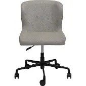 Ebuy24 Glam Dan-Form kantoorstoel bouclé lichtbruin.