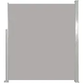 vidaXL Windscherm uittrekbaar 160x500 cm grijs
