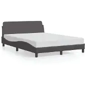 vidaXL Bedframe "Dover" kunstleer grijs 120x200 cm
