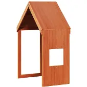 vidaXL Kinderbedhuisje 55x99x139,5 cm massief grenenhout wasbruin