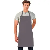 Premier Unisex Calibre Heavy Cotton Canvas Bib Apron (Pakket van 2) (Donkergrijs)
