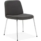 Notio Living Heine-Eetkamerstoel - Set van 2 - Antraciet Stof