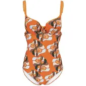 Aquafeel 21747 Swimsuit Oranje 42 / B Vrouw