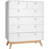 Loft 24 Cassie-Commode - 6-laden - Wit Eikenlook