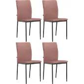 Loft 24 Pavia-Eetkamerstoel - Roze - Set van 4