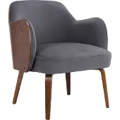 Notio Living Haruko-Loungestoel in Antraciet