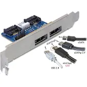 DeLOCK Slot bracket 2 x eSATApd 5 V / 12 V
